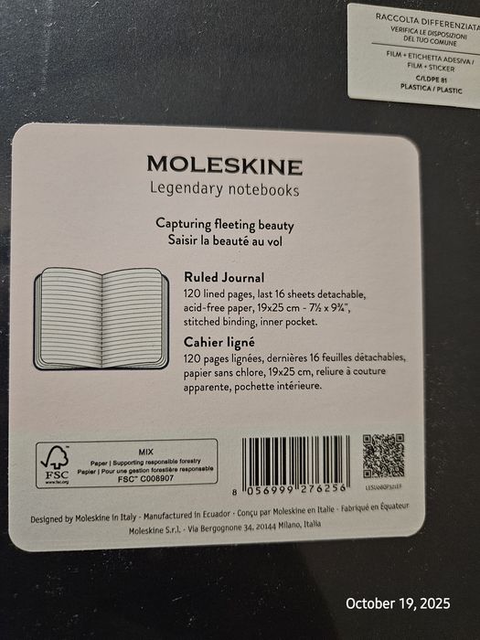 Тефтер Moleskine с меки корици и японска тематика