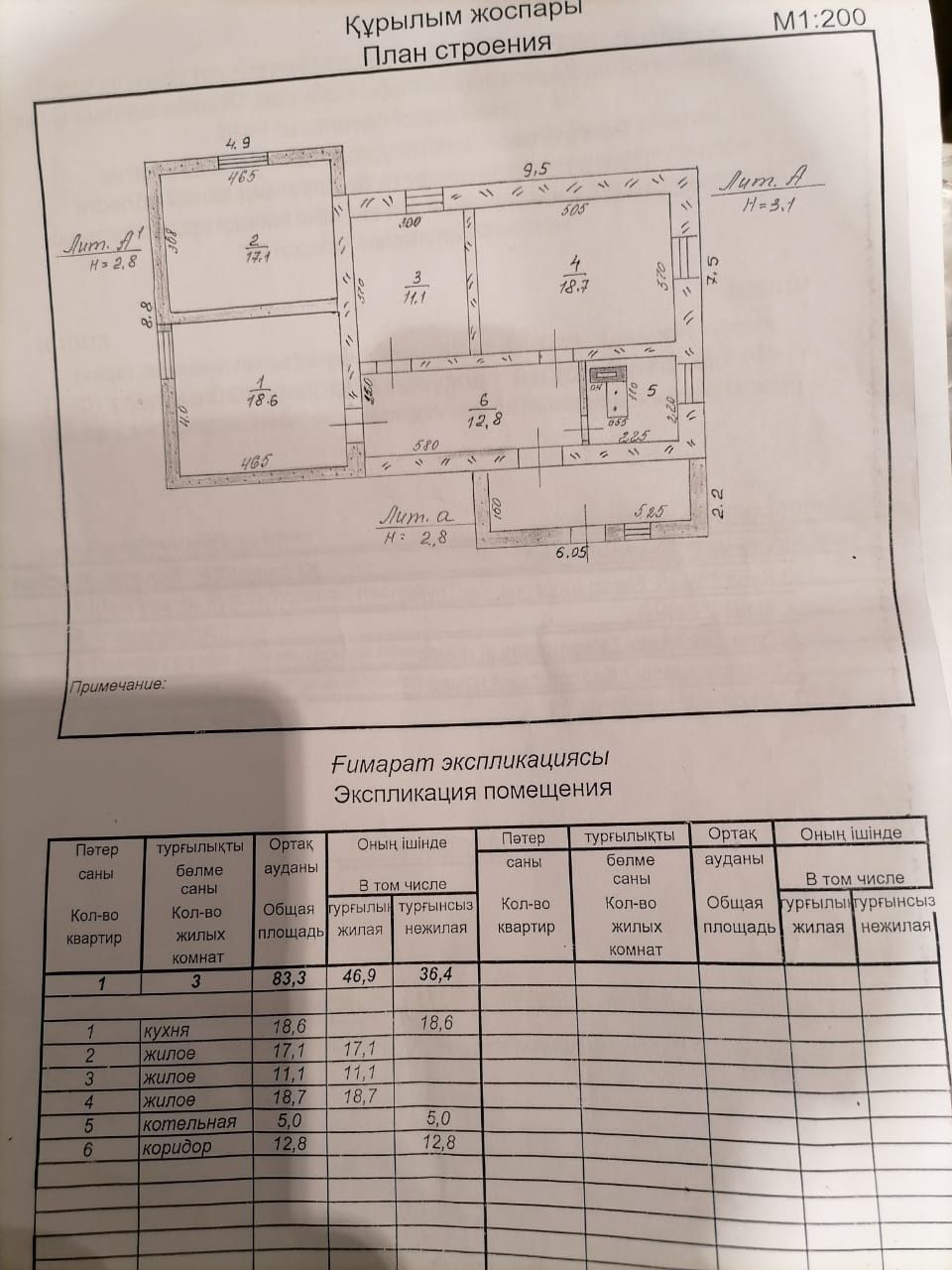 Жер үй сатылады 3 болмели