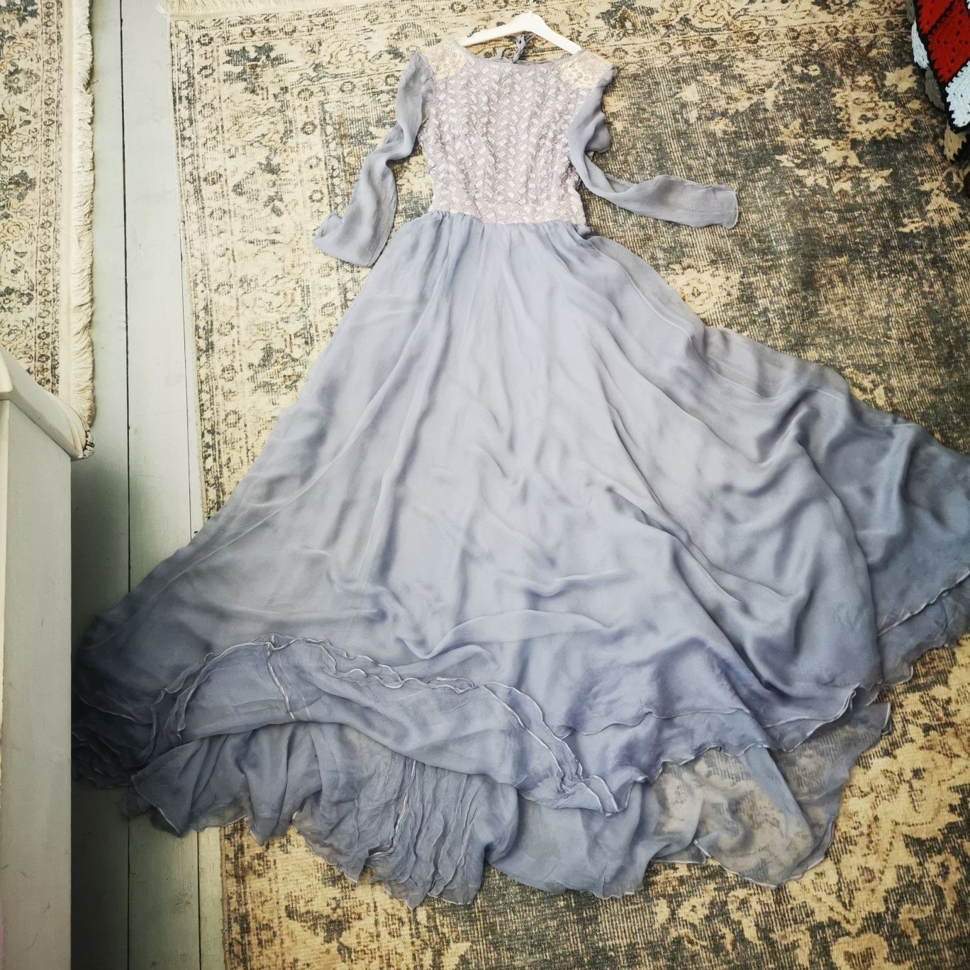 Rochie din voal de matase s