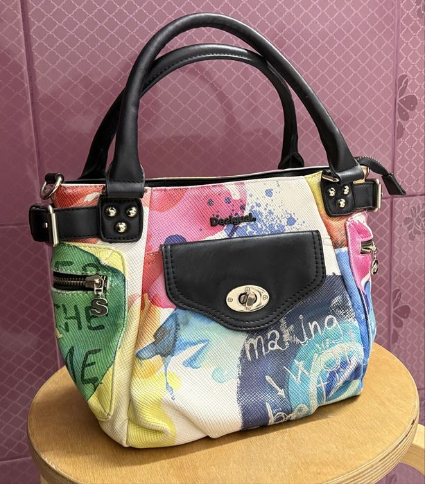 Geanta multicolora Desigual, livrare Olx