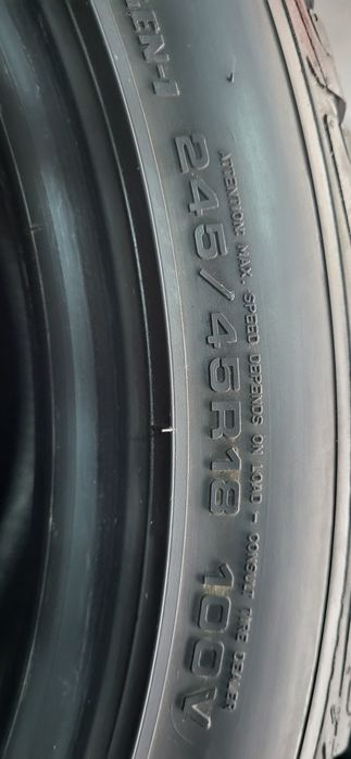 2 anvelope 245 45 18 goodyear ug performance 2017 6,2mm