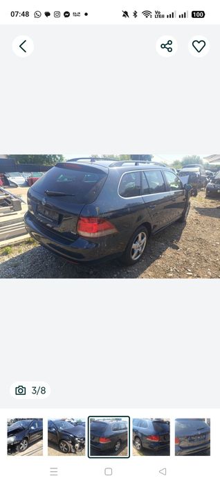 Piese motor punte jug volan ușa abs scaune kit pornire wv golf 6 1.6td