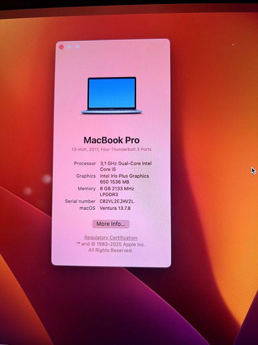 Macbook Pro 13 Touchbar