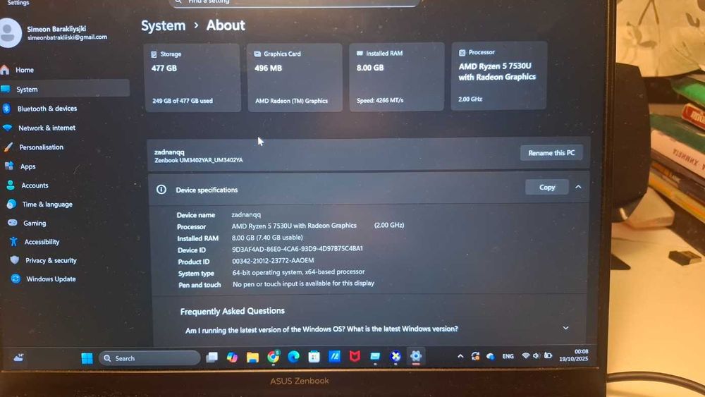 ASUS Zenbook 14 UM3402YAR-KP511W