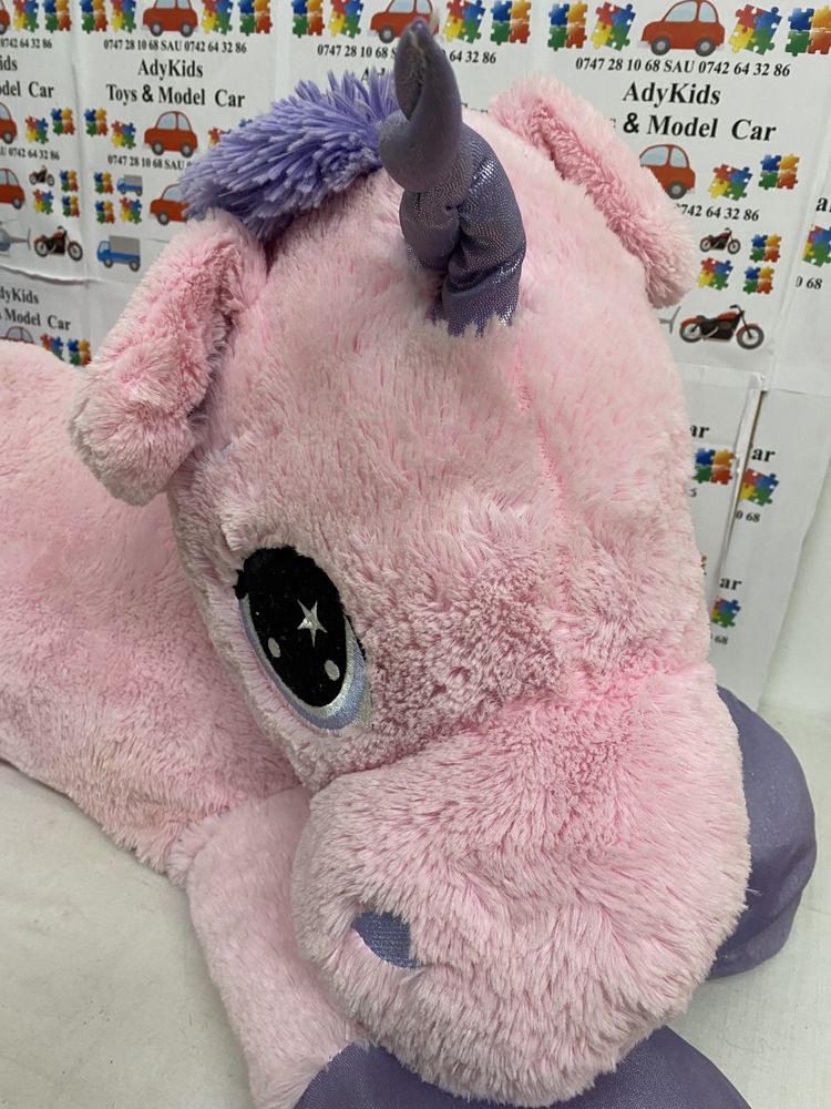 Jucarie de plus Unicorn roz 100 cm
