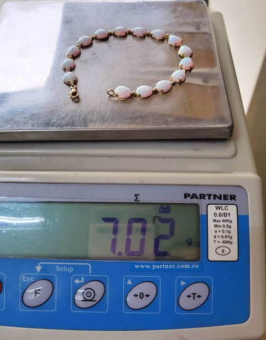 Brățară din aur de 14K cu Opal gramaj 7,02 gr