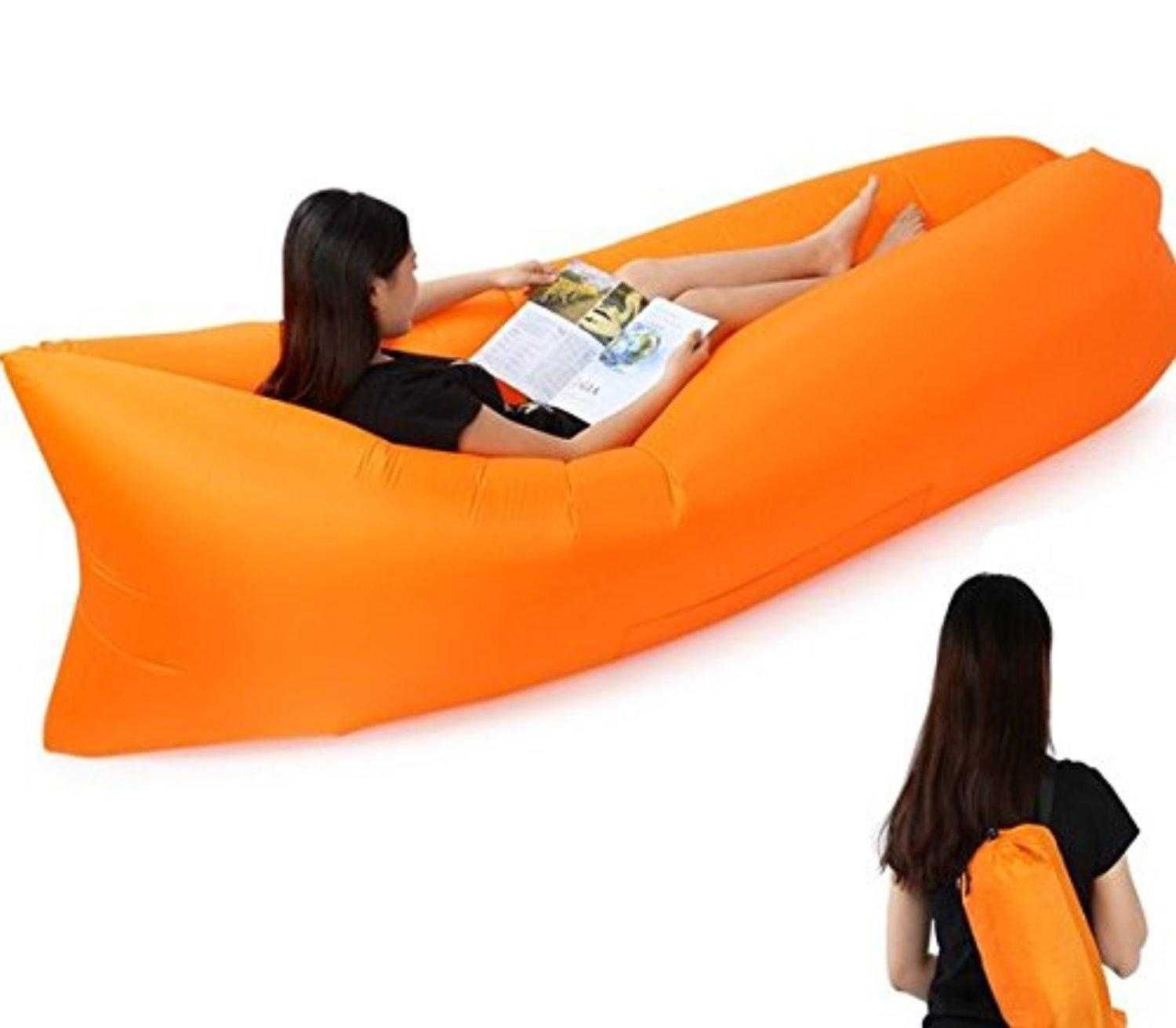 Самонадуваемо легло/шезлонг за плаж Bubble bed/Air sofa разл. цветове