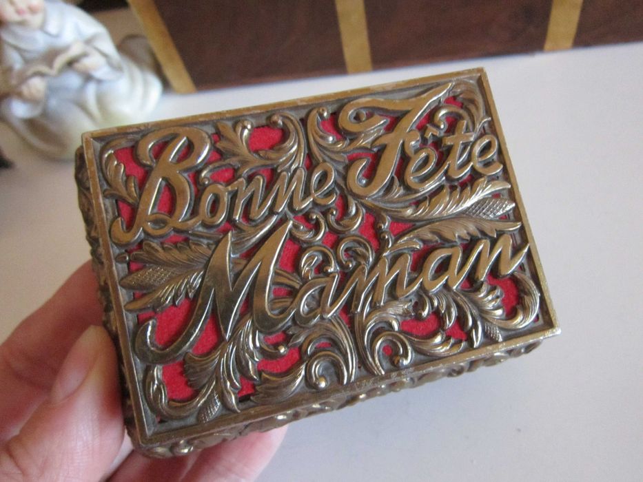 rar Cutie bijuterii Caseta victoriana Franta 1980