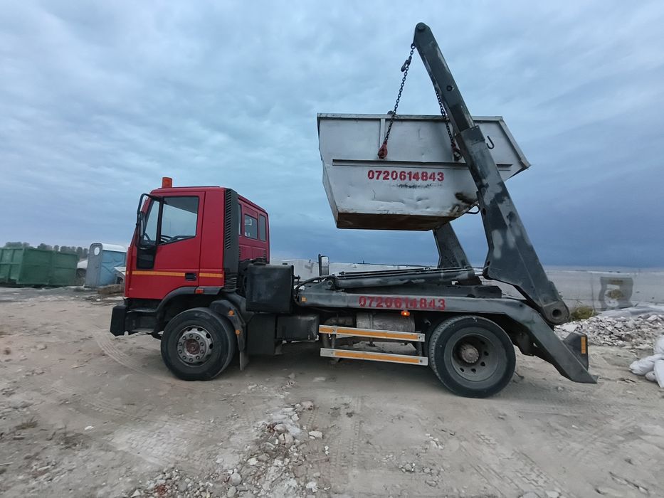 Transport moloz colectare deseuri inchiriere container abrollkipper