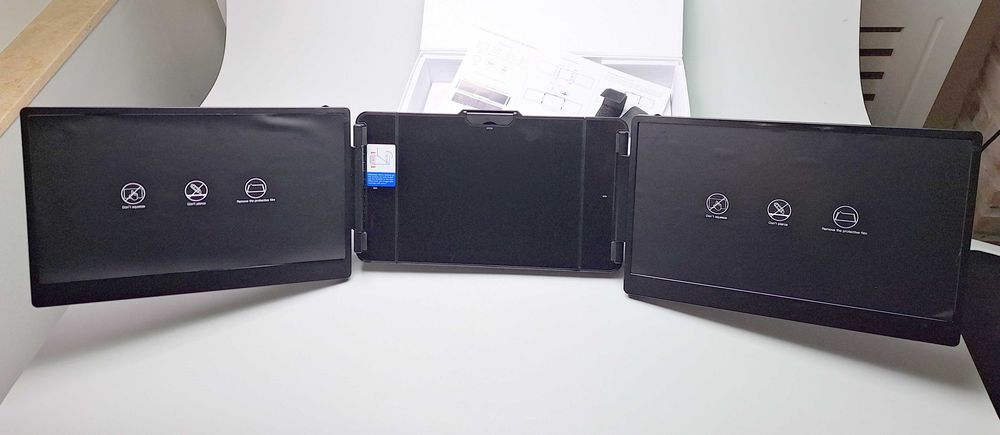 Monitor portabil  extender display laptop TEAMGEE S2 2x14" inch IPS