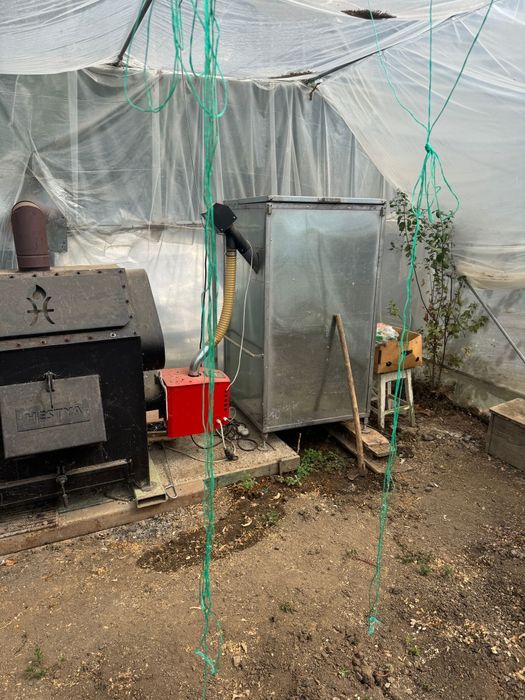 Cazan centrala pe peleti pentru hala, solar Hestya 30kw