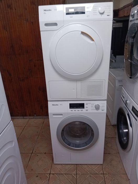 Комплект пералня и сушилня с термопомпа Миеле Miele 8кг А+++ Гаранция