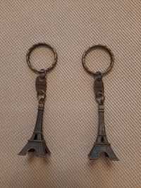 2 броя нови френски метални ключодържатели - Айфелова кула