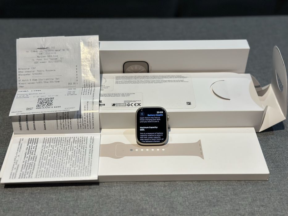 Apple Watch 8, 98% Батерия