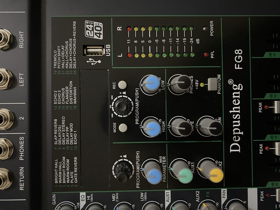 Mixer audio profesional 8 canale