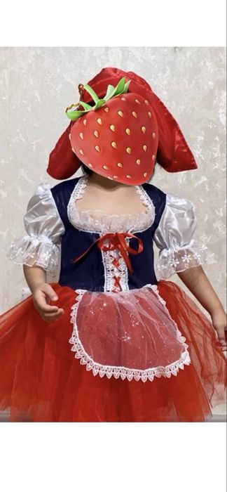 Карнавальный костюм  для девочек 3-4лет Красная Шапочка