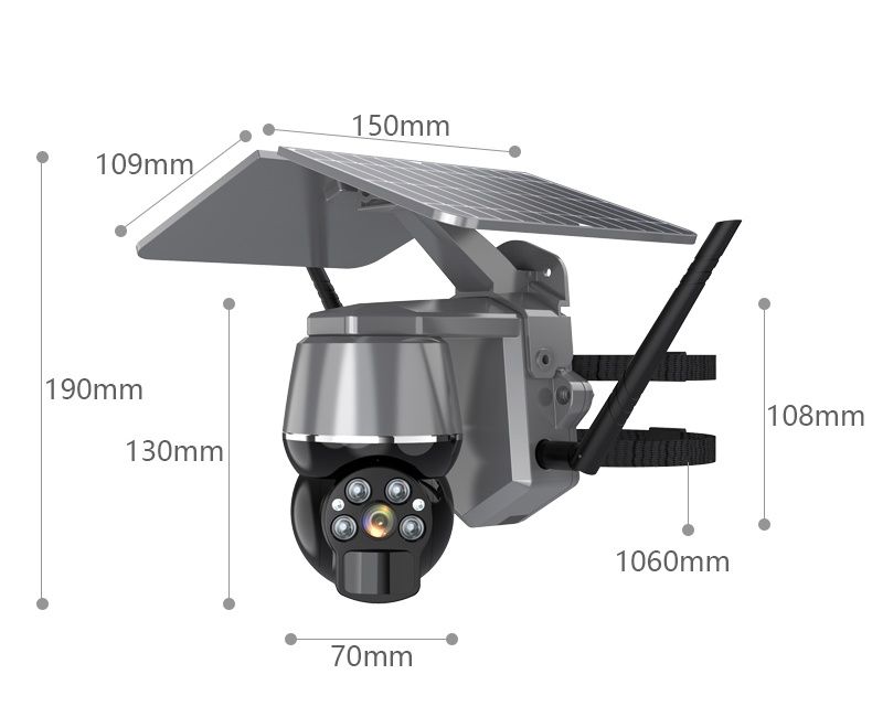 Camera solara de calitate 4G rotativa Full HD, audio, vede noaptea 30m