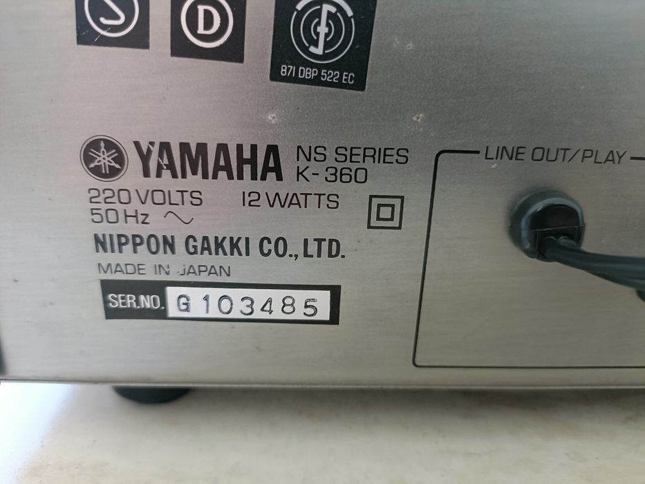 Yamaha K 360 stereo cassette deck, made in Japan, ca nou
