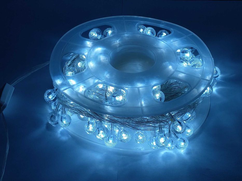 Instalatie Bile 22 Metri, Alb rece, Lumina calda, Albastru, Multicolor