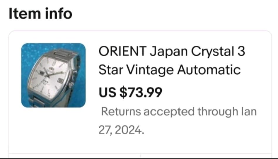 Ceas Orient automatic