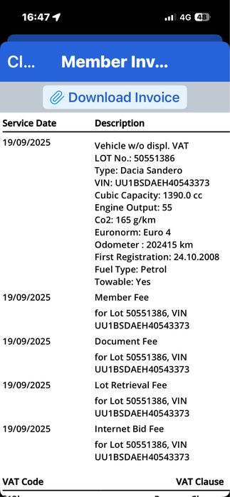 Dacia sandero 1,4 mpi- RAR EFECTUAT