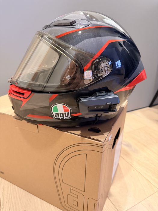 AGV K6 S Slashcut + 2 viziere extra + Cardo Packtalk Edge