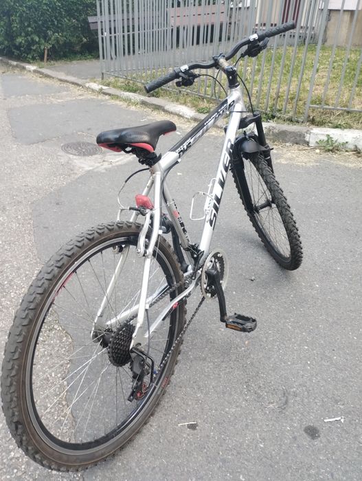 Bicicletă silver DHS