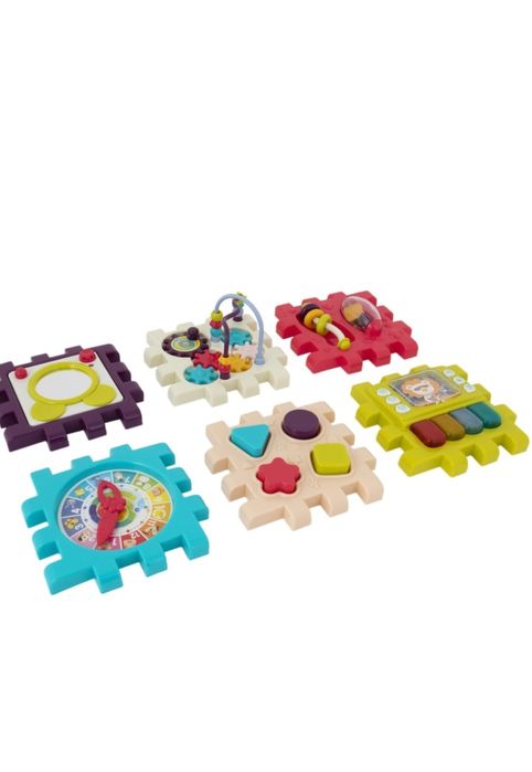 Интерактивна играчка музикален куб със занимания и часовник