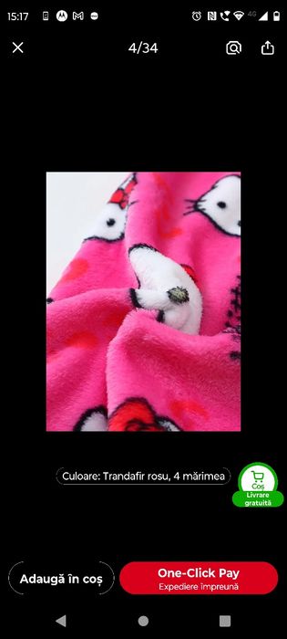 Pantaloni pijama hello kitty