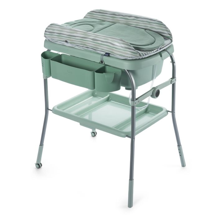 Masă de înfășat cu cădiță și scaun pt masă Chicco