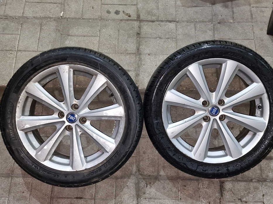 2 БР. Гуми MILESTONE с джанти ФИАТ 4X100 / 235/45/ ZR17 / 0915