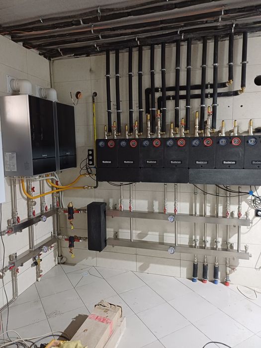 Котельная из нержавейки , декоративные радиаторы