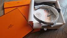 Сив колан Hermès kelly