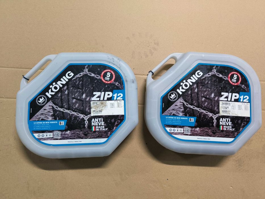 НОВИ оригинални вериги за сняг KONIG 2х2 бр., размер 12 мм, 95