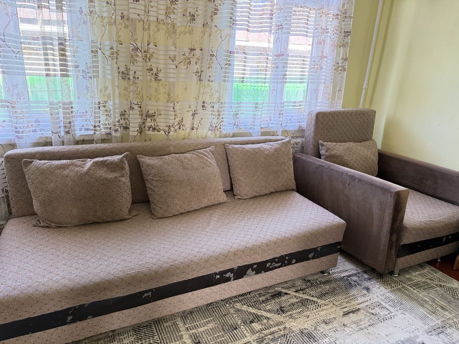 Раскладные диван и кресло