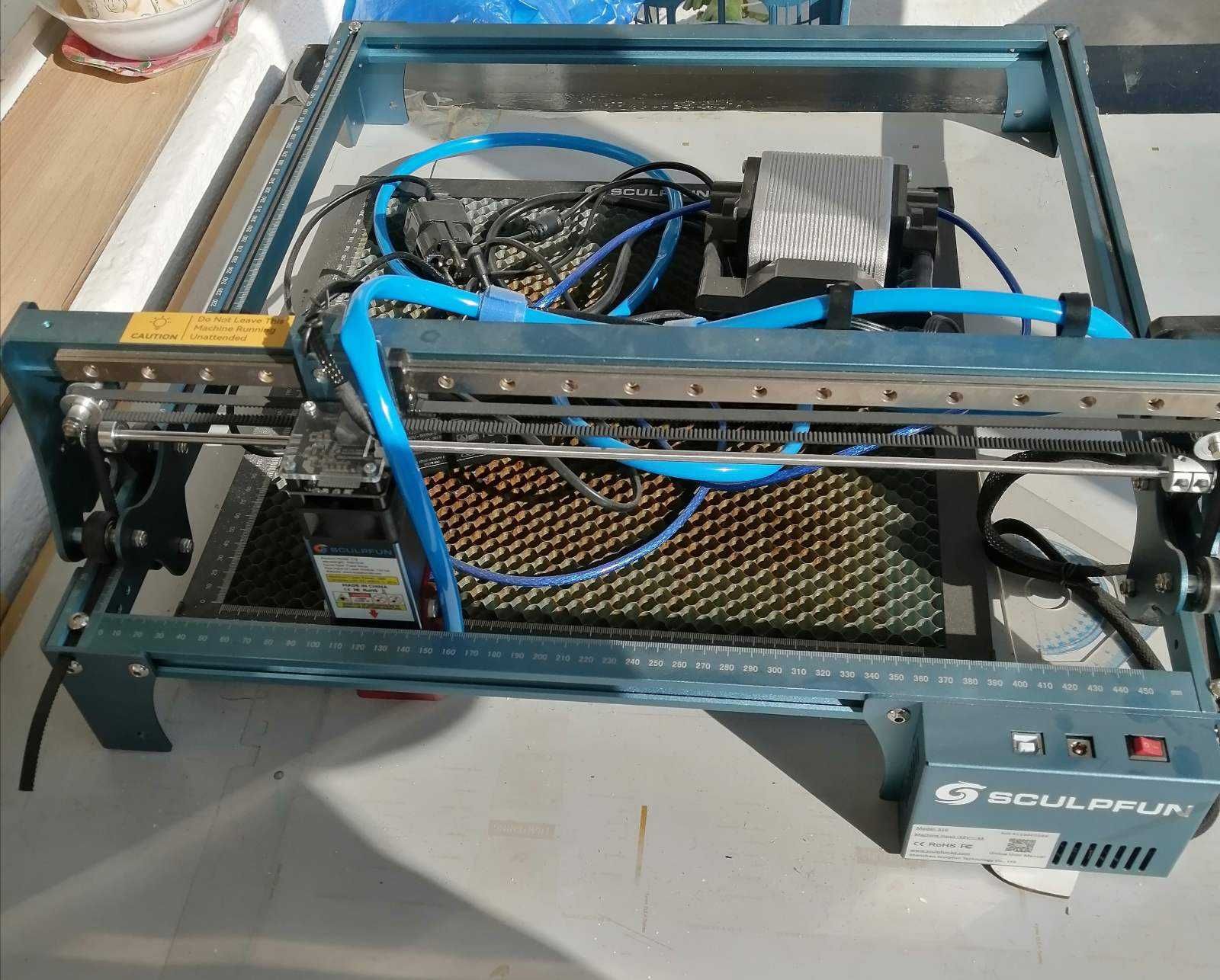 Комплект гравираща машина  S10 Sculpfun,10W 410x400mm.