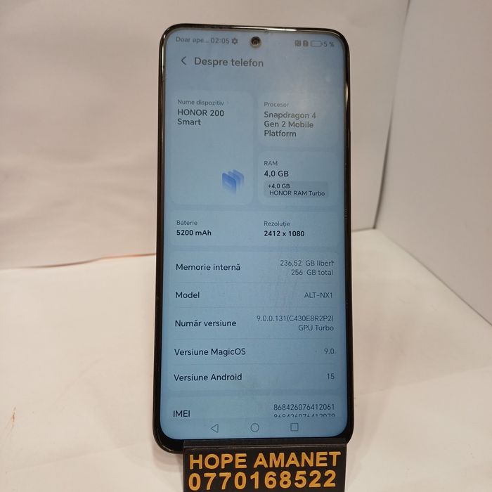 Hope Amanet P1 / Honor 200 Smart #35826