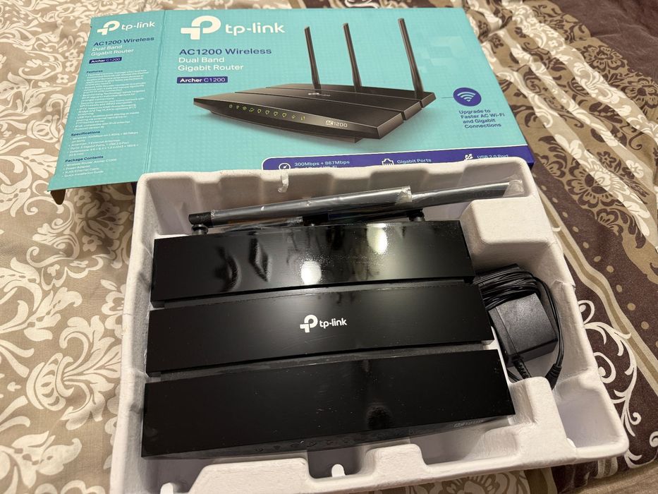 Продавам TP-Link Router AC1200 A6 Dual Band Gigabit