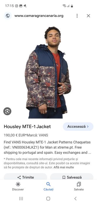 Geaca  originala Vans noua