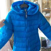 Курточка голубого цвета, размер 6-7л. 130 см