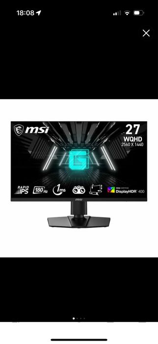 Игровой Монитор MSI 27 inch 2K 180hz