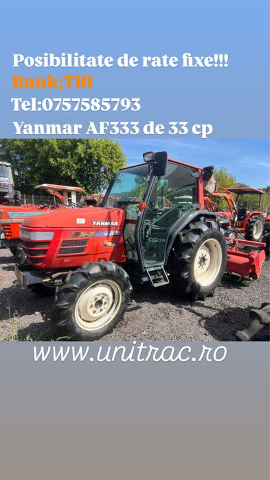 Tractoras tractor japonez yanmar AF333 cu cabina