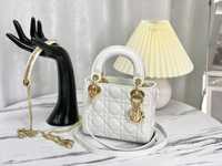 Geanta Christian Dior Lady Mini, white, 17x7x15cm, Premium