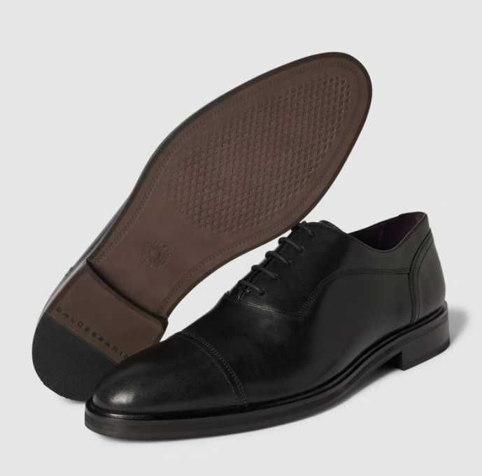 Pantofi oxford 45.5 46 lucrati manual Baldesarini piele naturala moale