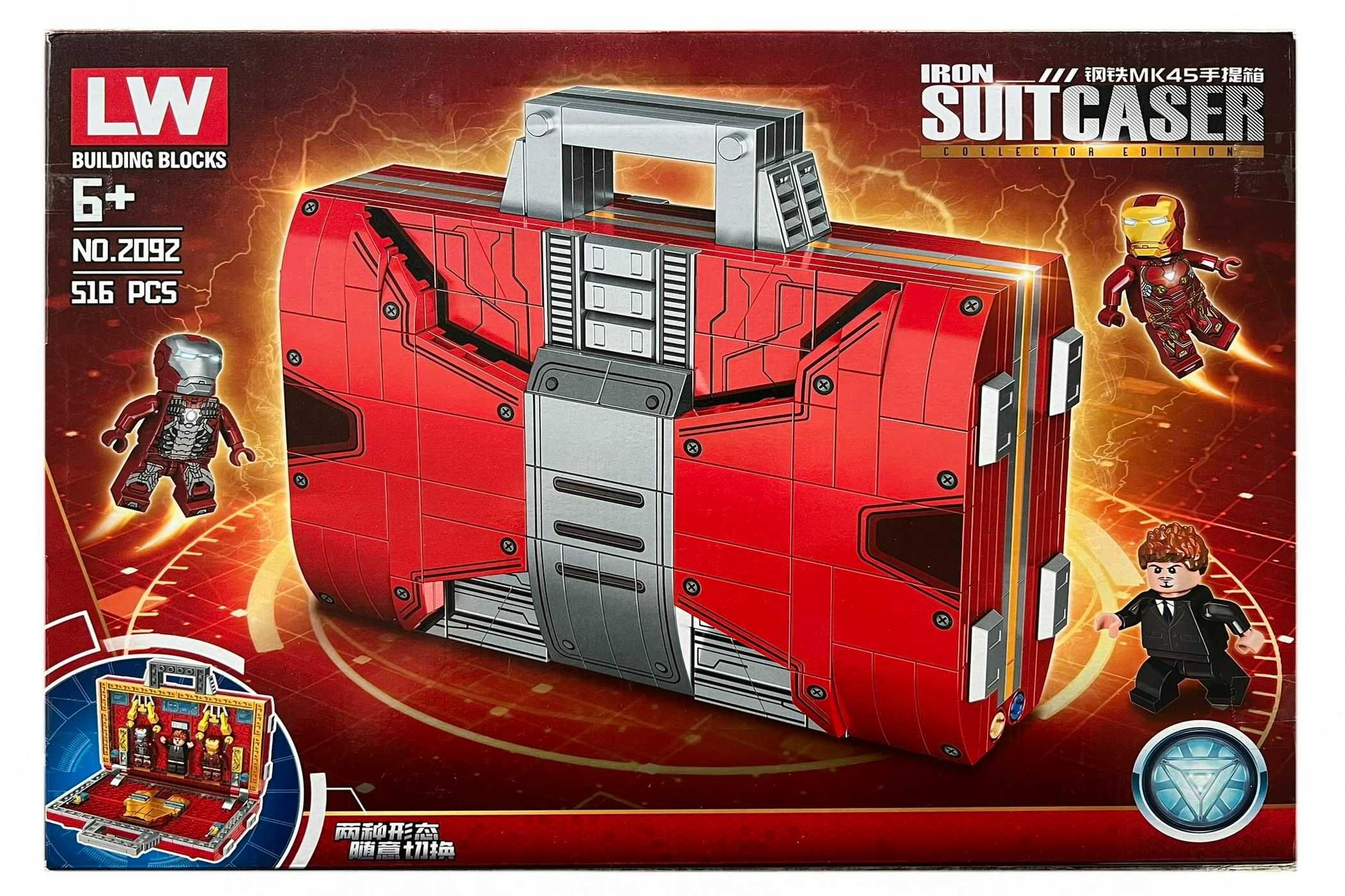 Set de constructie LW, Avengers Iron Man Suitcaser, 516 piese tip lego