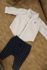 Детская рубашка Polo Ralph Lauren и штаны Next