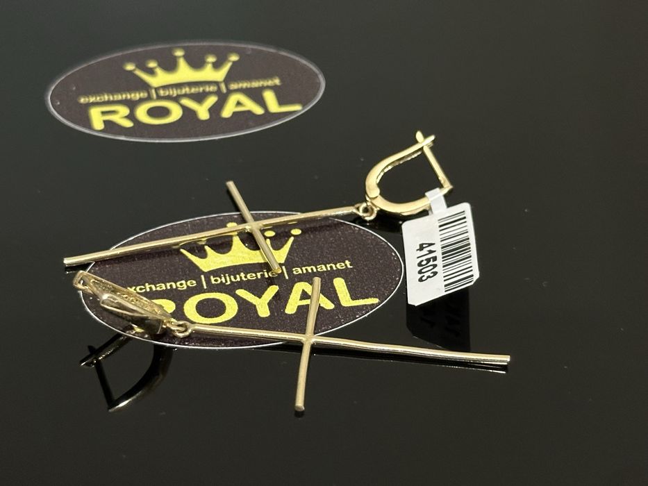 Bijuteria Royal: Cercei aur 14k/3.37 gr