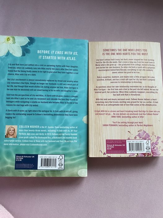 Книги “It starts with us” и “It ends with us”