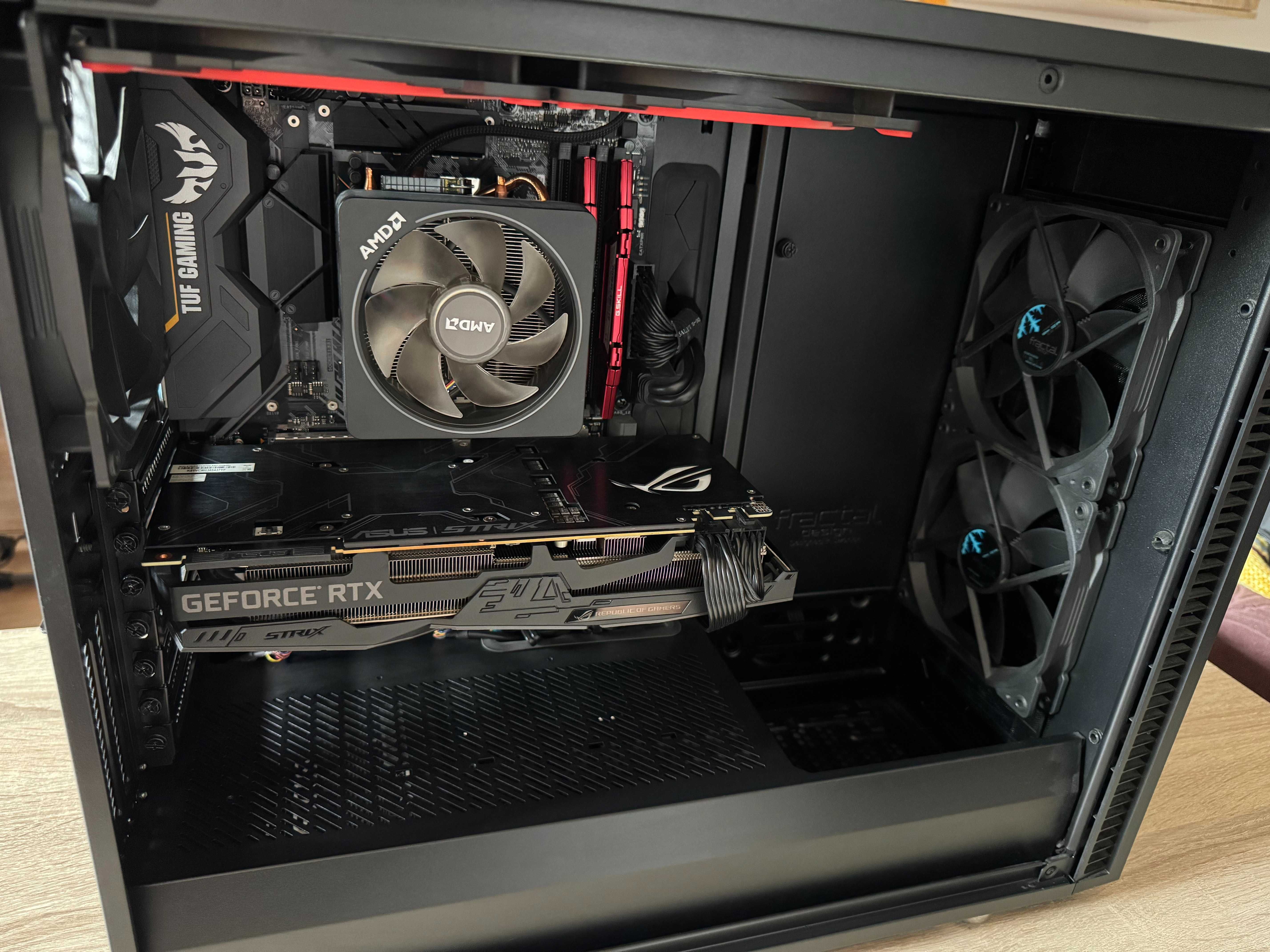 Геймърски компютър-FD Define R6 + Ryzen 7 3700x + ROG Strix 2070 SUPER