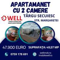 Apartament cu 2 camere în Târgu Secuiessc, pe str. Margaretei!